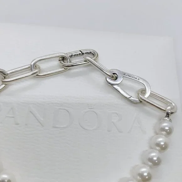 Pandora ME Treated Freshwater Cultured Pearl Bracelet S925 Sterling Silver - Picture 5 of 7